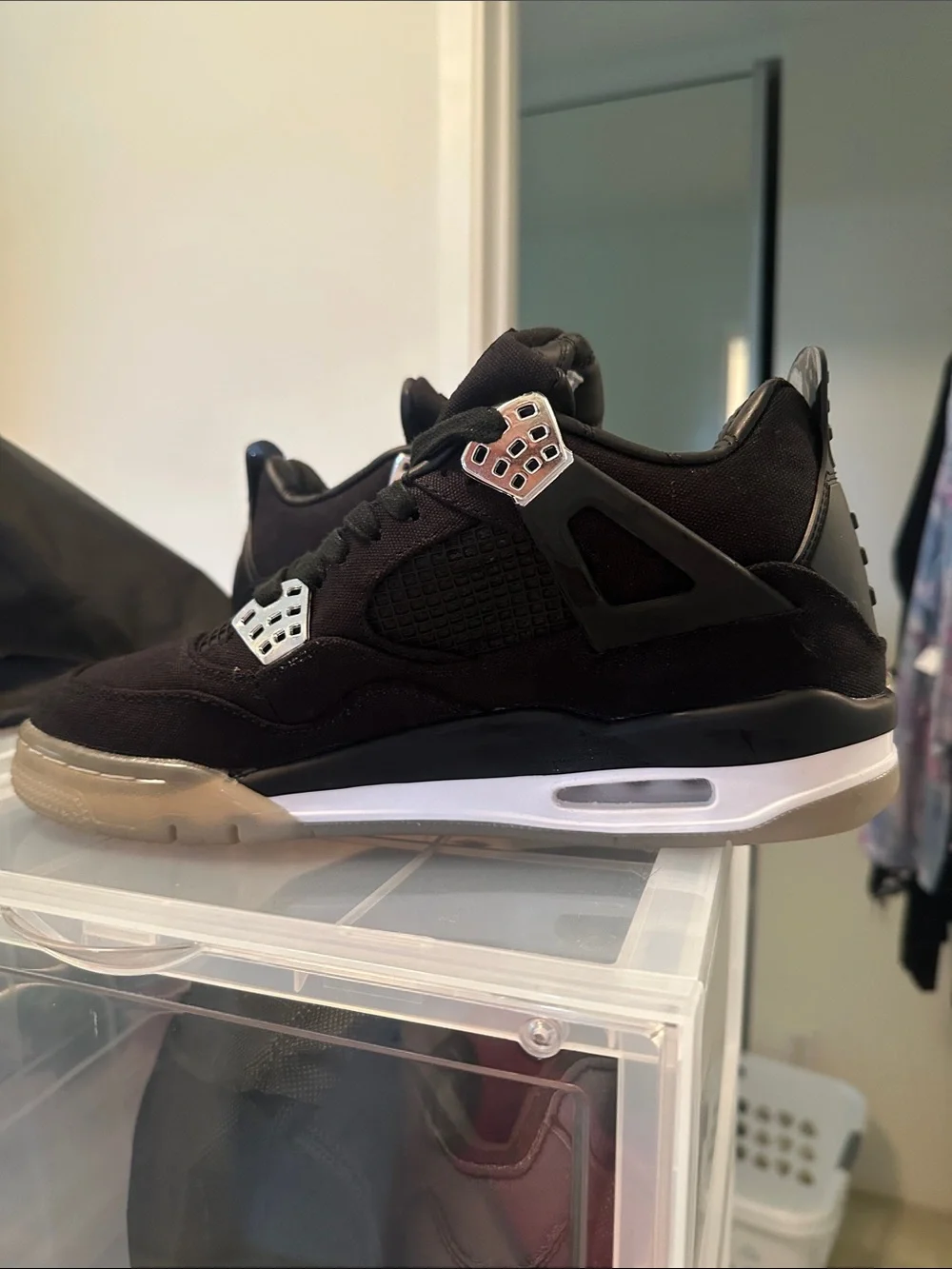 Men's Black Suede Athletic Sneakers